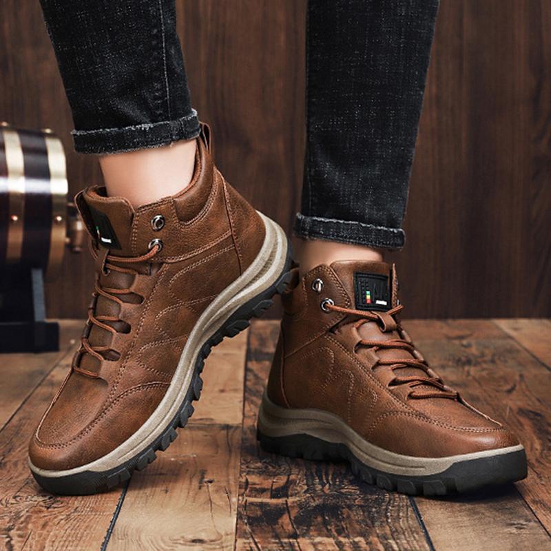 Men's High-top Anti-skid Warm Outdoor Shoes