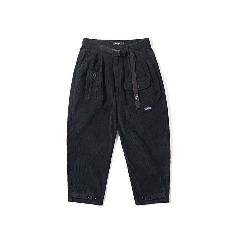 Corduroy Casual Straight-leg Baggy Trousers