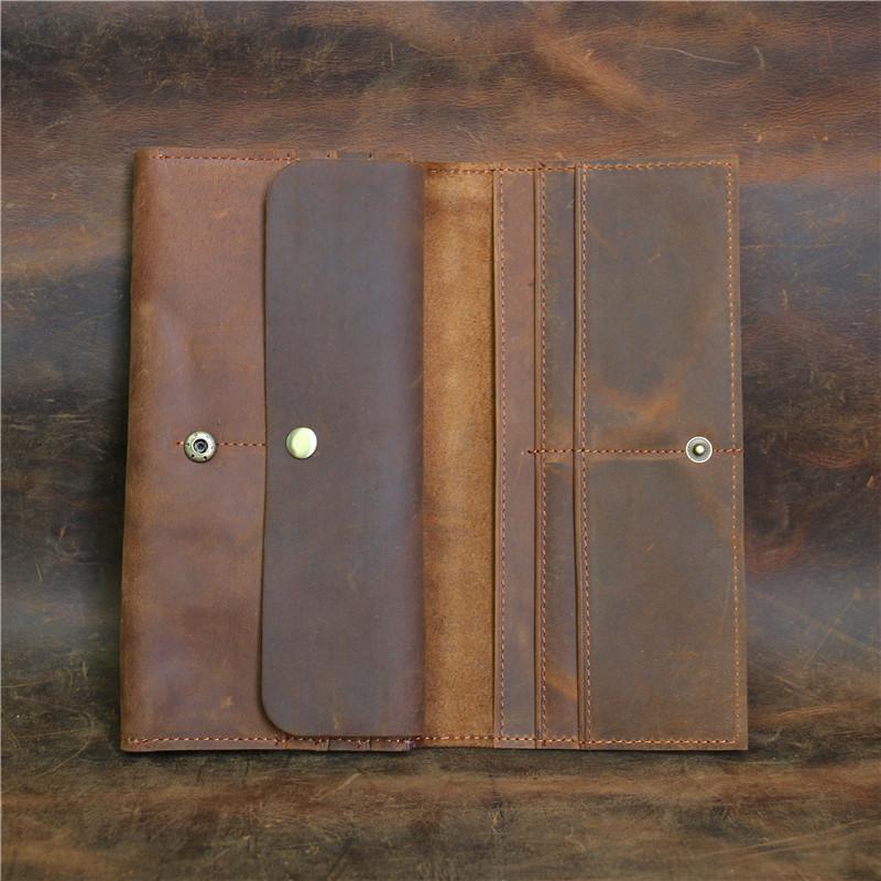 Retro Bifold Minimalist Leather Wallet