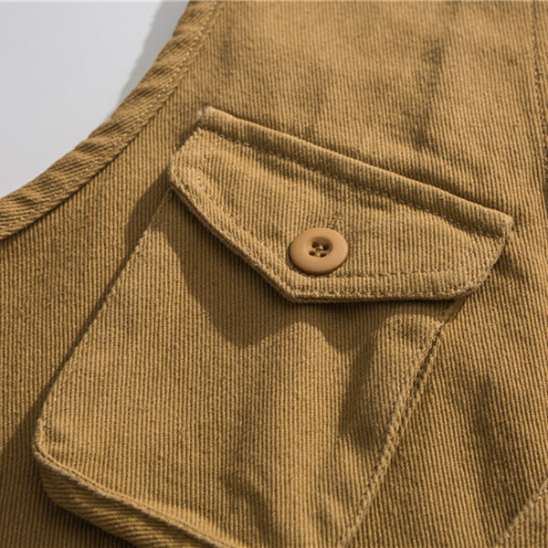 Japanese Retro Multi-pocket Cargo Vest