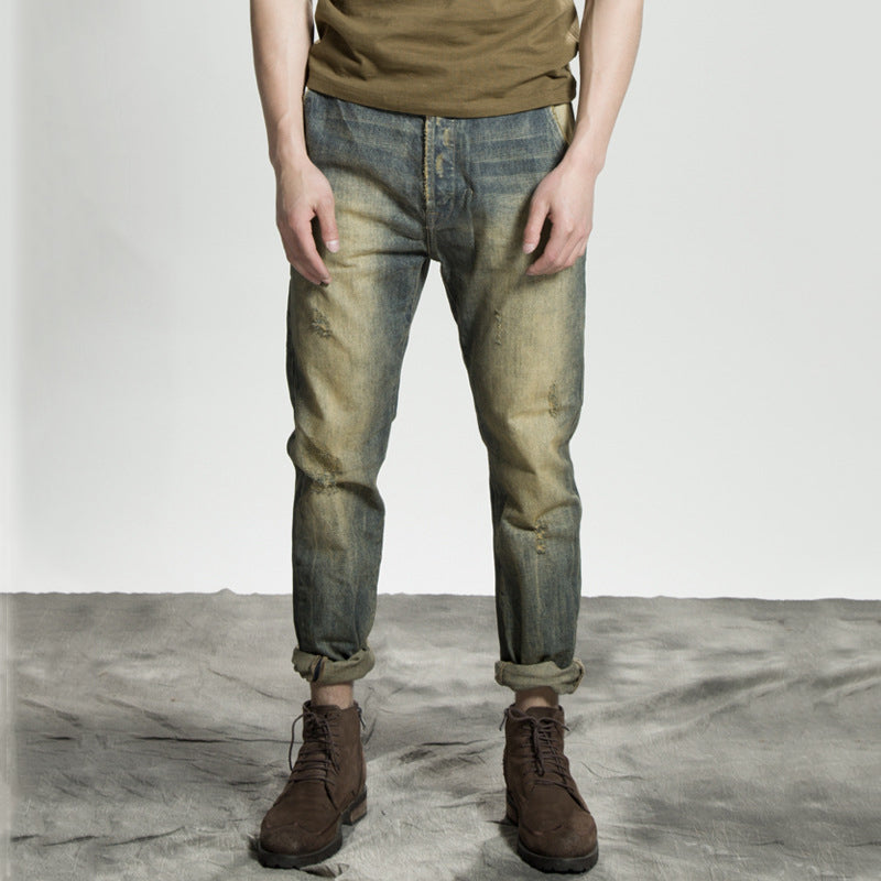 Men's Ripped Distressed Jeans