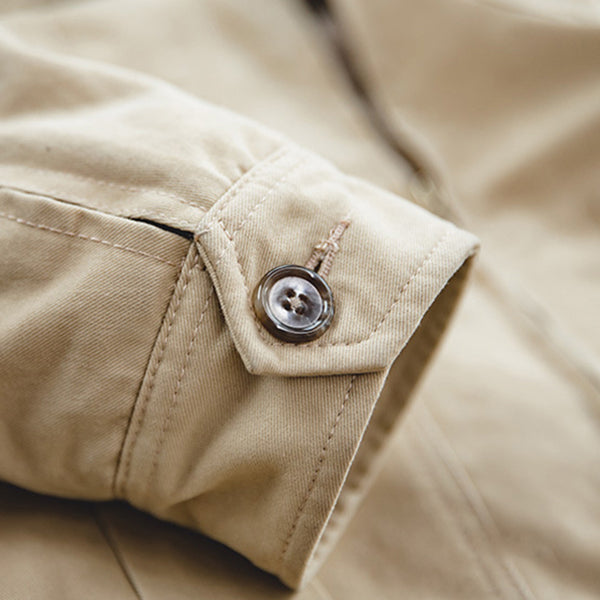 Men's Retro Multiple Pockets Safari Cargo Tanker Jacket