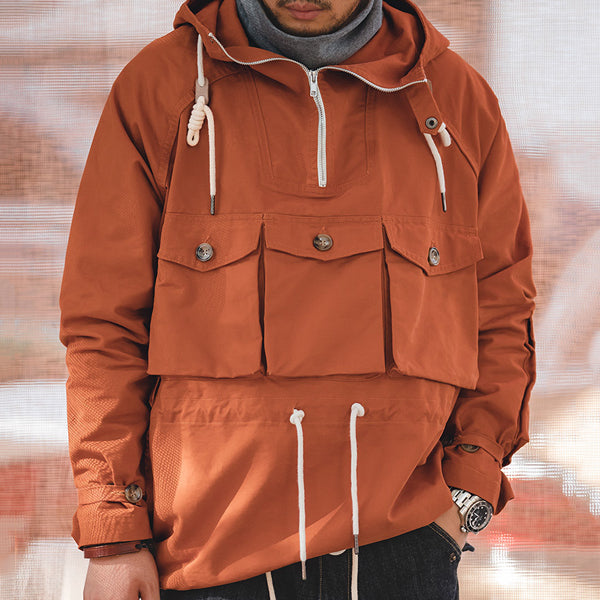 Men M65 Military Retro Mountain Parka Hooded Jackets