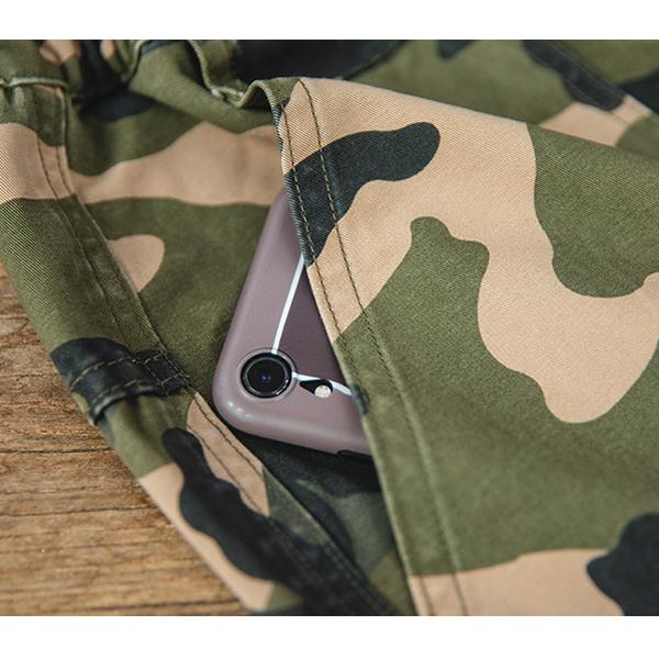 Retro Camouflage Big Pockets Shorts