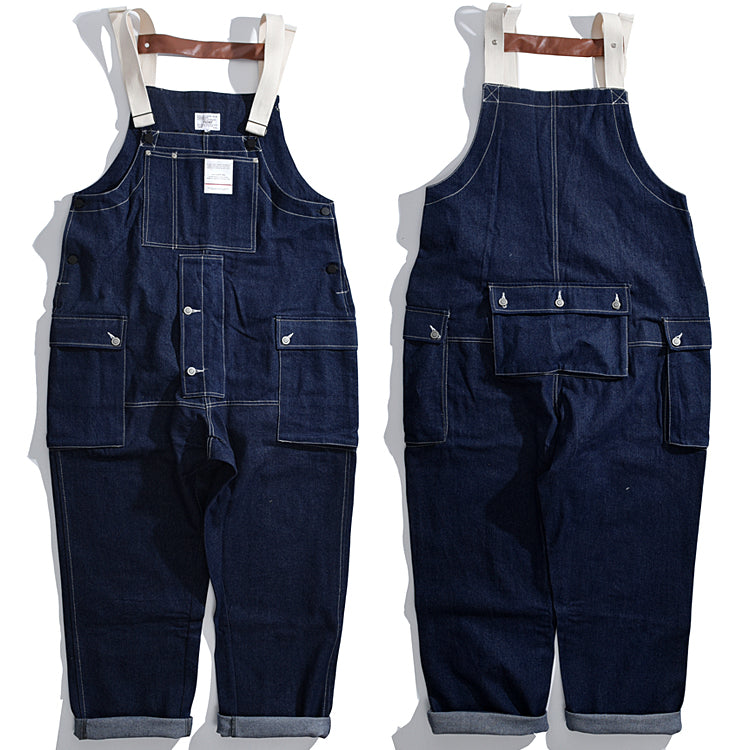 Men's Baggy Workwear Overalls Oversized Denim Jumpsuit