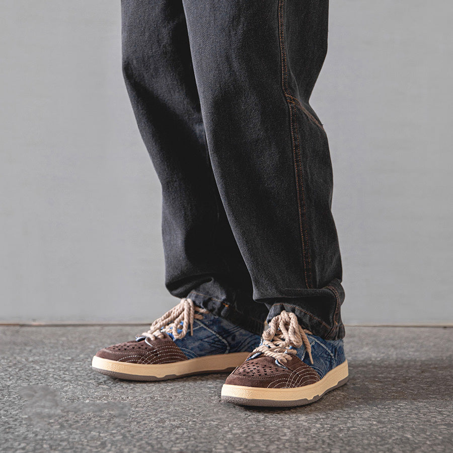 Vintage Denim Sneakers For Men and Women