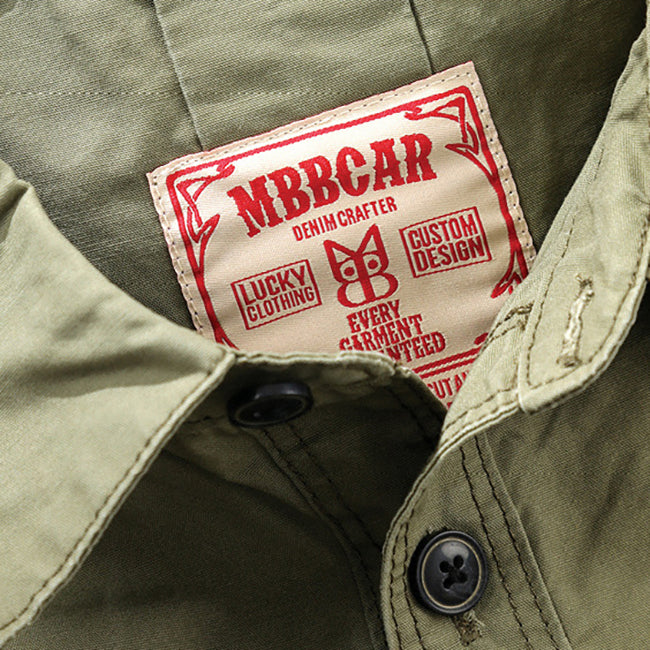 Japanese Retro Cotton Loose Shirt Cargo Jacket
