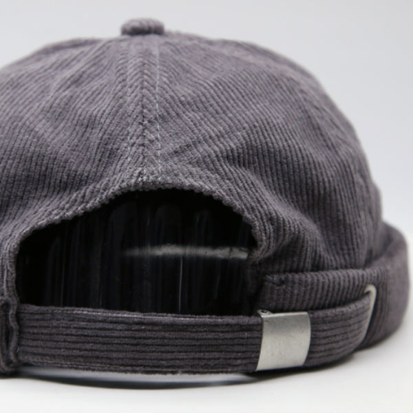 Japanese Vintage Corduroy Brimless Hat Sailor Melon Cap