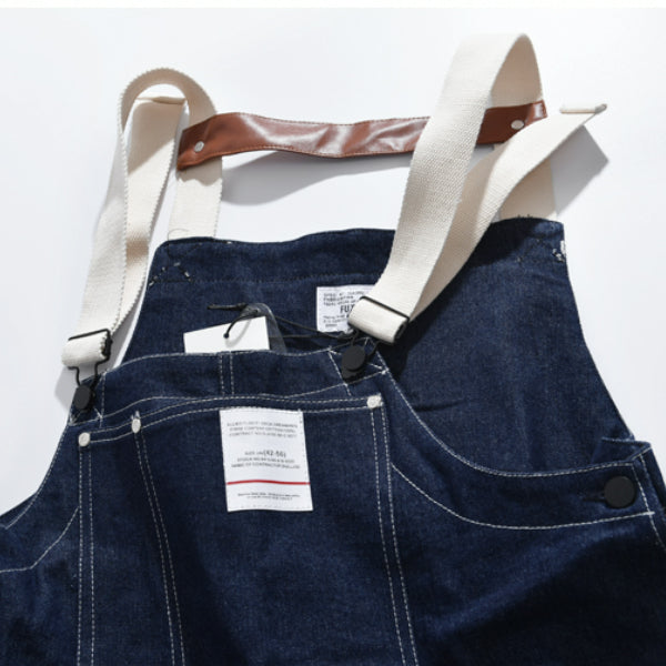 Men's Baggy Workwear Overalls Oversized Denim Jumpsuit