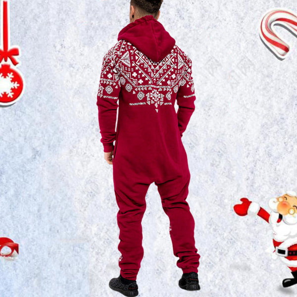 Casual Winter Hooded Overalls Sports Jumpsuits