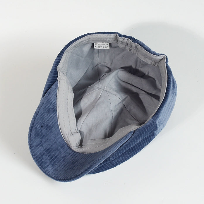 Men's Vintage Warm Corduroy Octagonal Hat