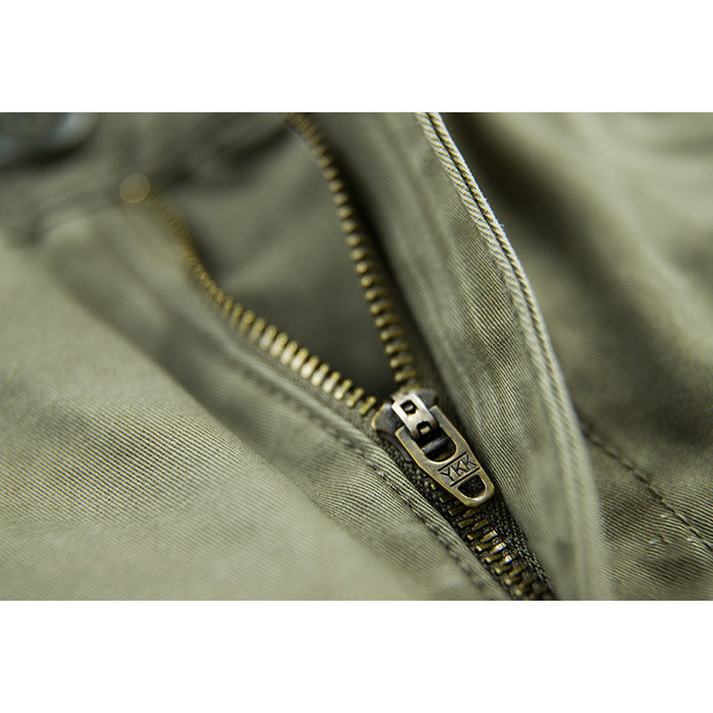 Men's Retro Overalls Solid Color Shorts
