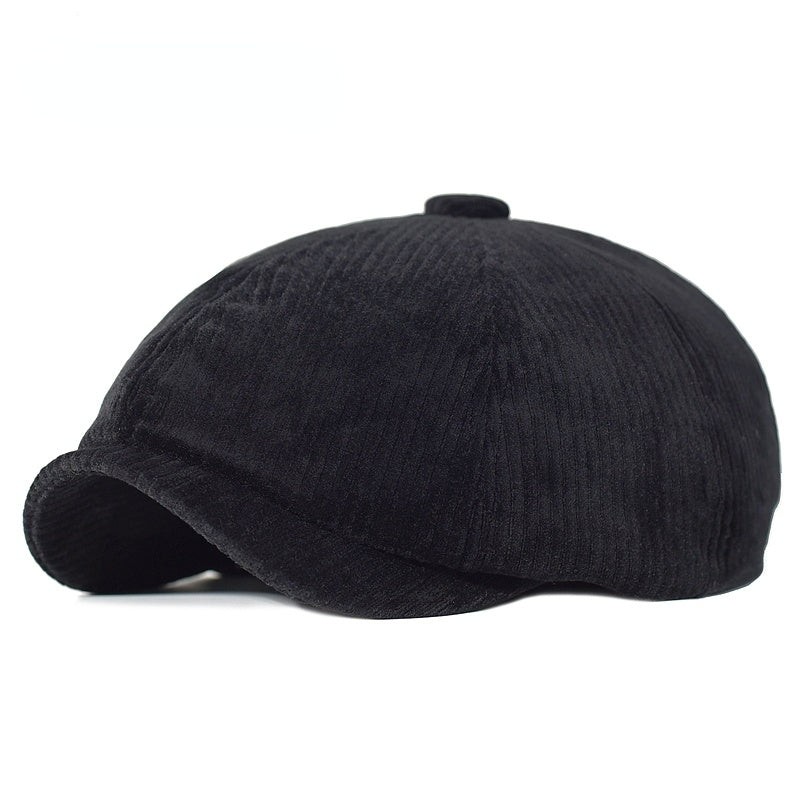 Men's Vintage Warm Corduroy Octagonal Hat