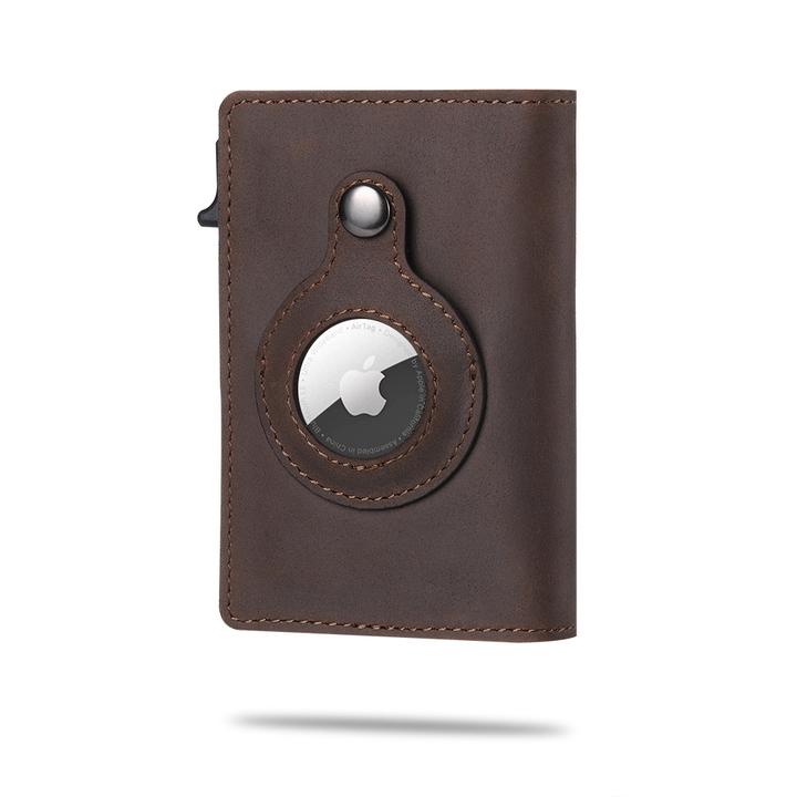Smart AirTag Wallet Genuine Leather Wallet Key Case