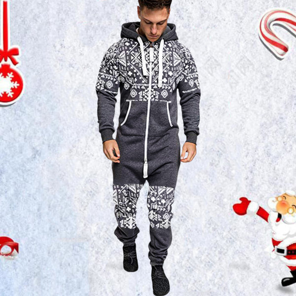 Casual Winter Hooded Overalls Sports Jumpsuits