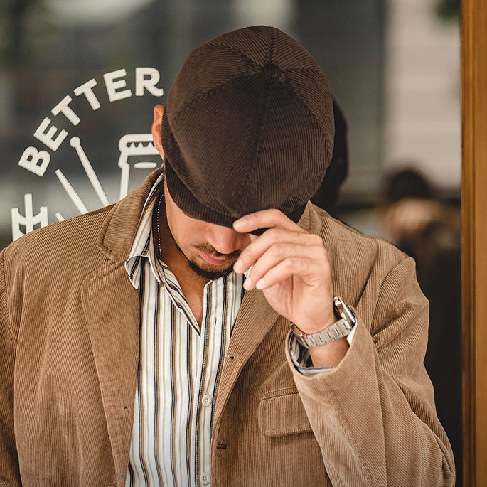 Vintage Classic Corduroy Newsboy Cap