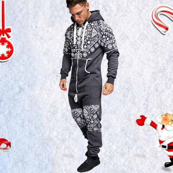 Casual Winter Hooded Overalls Sports Jumpsuits