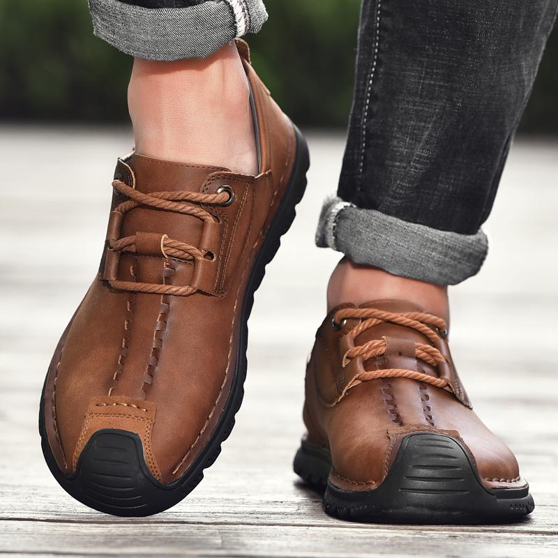 Men's Outdoor Hand-stitched Leather Shoes