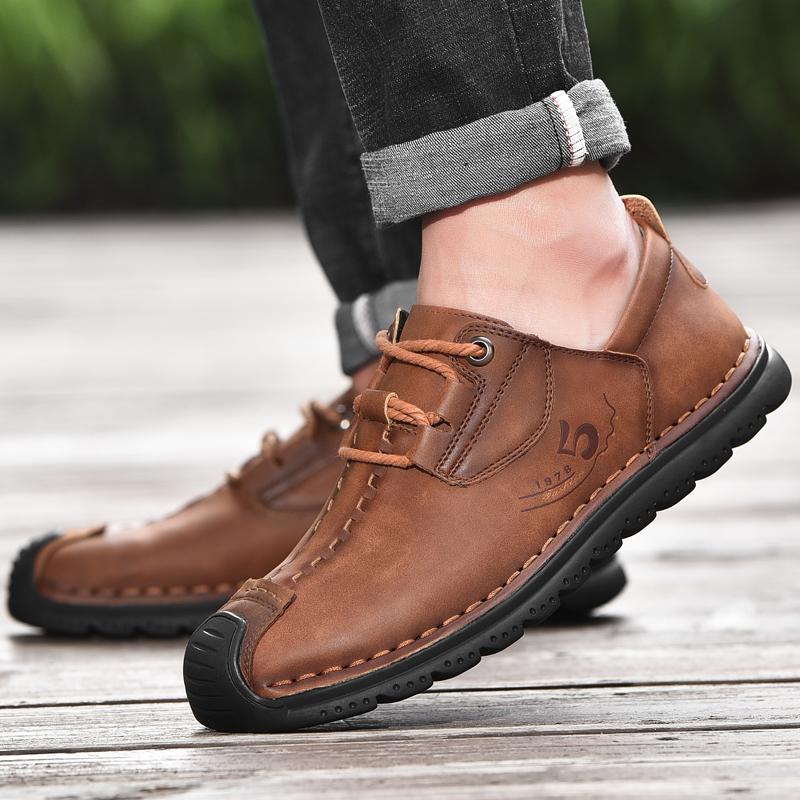 Men's Outdoor Hand-stitched Leather Shoes