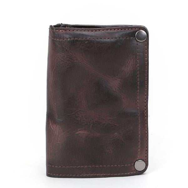 Vintage Italian Distressed Bifold Men's Western Wallet