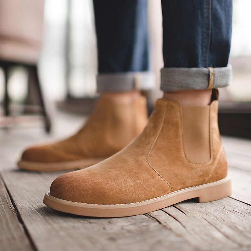 Chelsea Boots - Men's Genuine Leather Waterproof Casual Oxford Ankle Boots