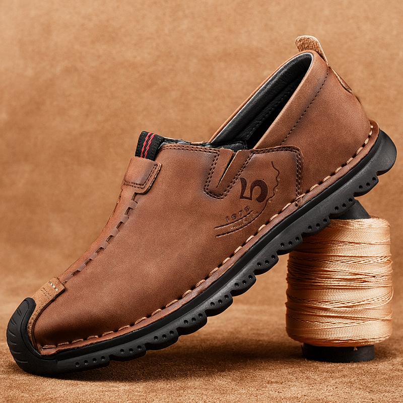 Men's Outdoor Hand-stitched Leather Shoes