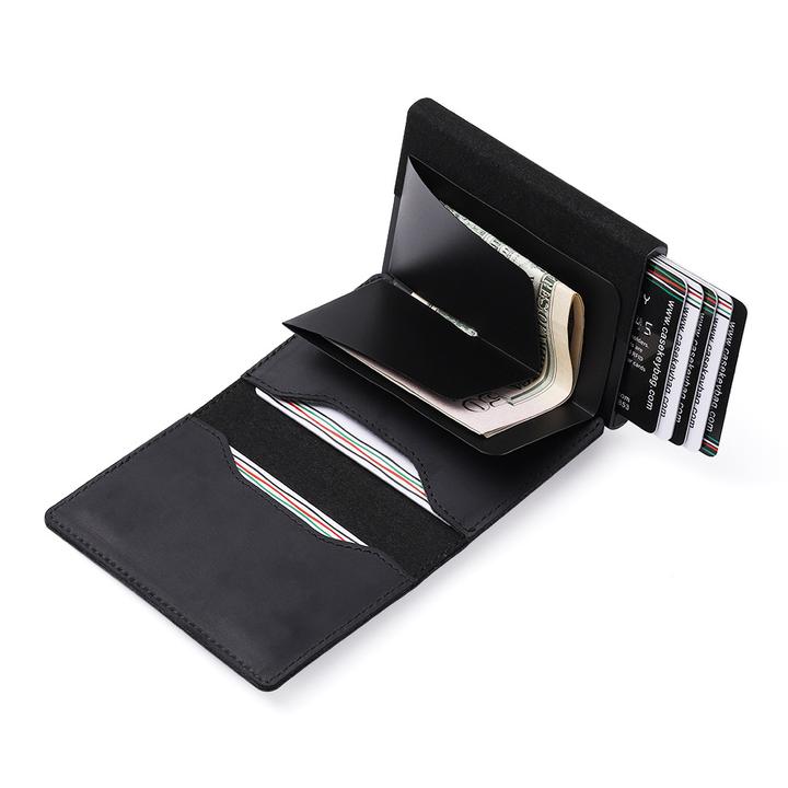 Smart AirTag Wallet Genuine Leather Wallet Key Case