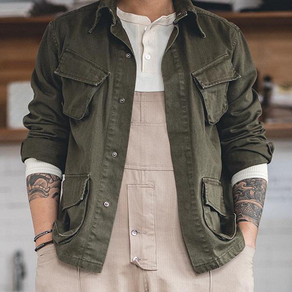 Men's Vintage Loose jumpsuit Vintage Baggy Suspender Cargo Bib Overalls