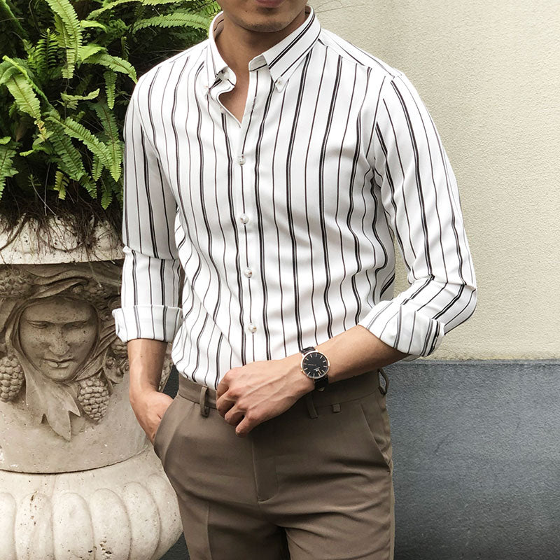 Men Striped Shirt