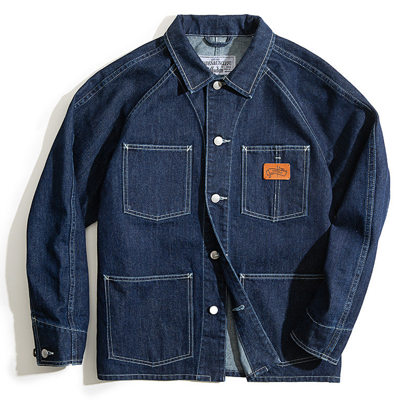 Men's Casual Denim Washed Jacket