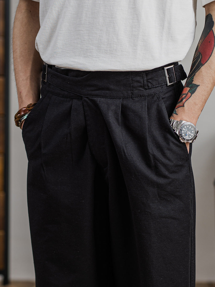 Gurkha Pants Men's American Retro Loose Casual Pants