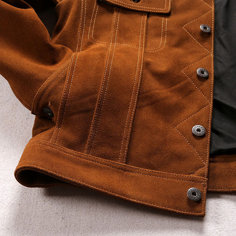 Brown Navajo Suede Storm Rider 101 Jacket