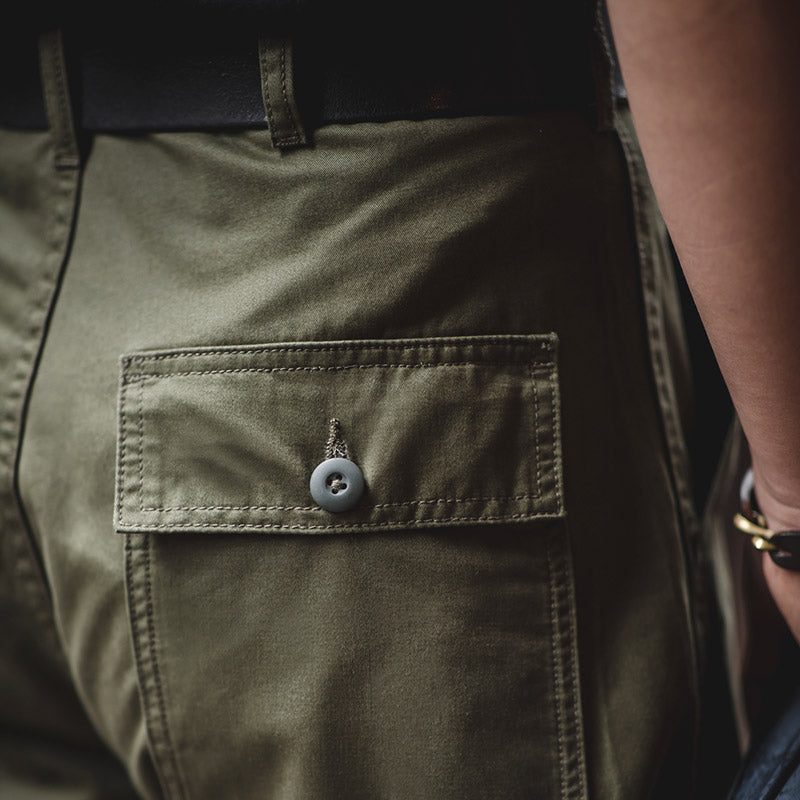 Men's 90s Retro Military Style Loose Casual Trousers