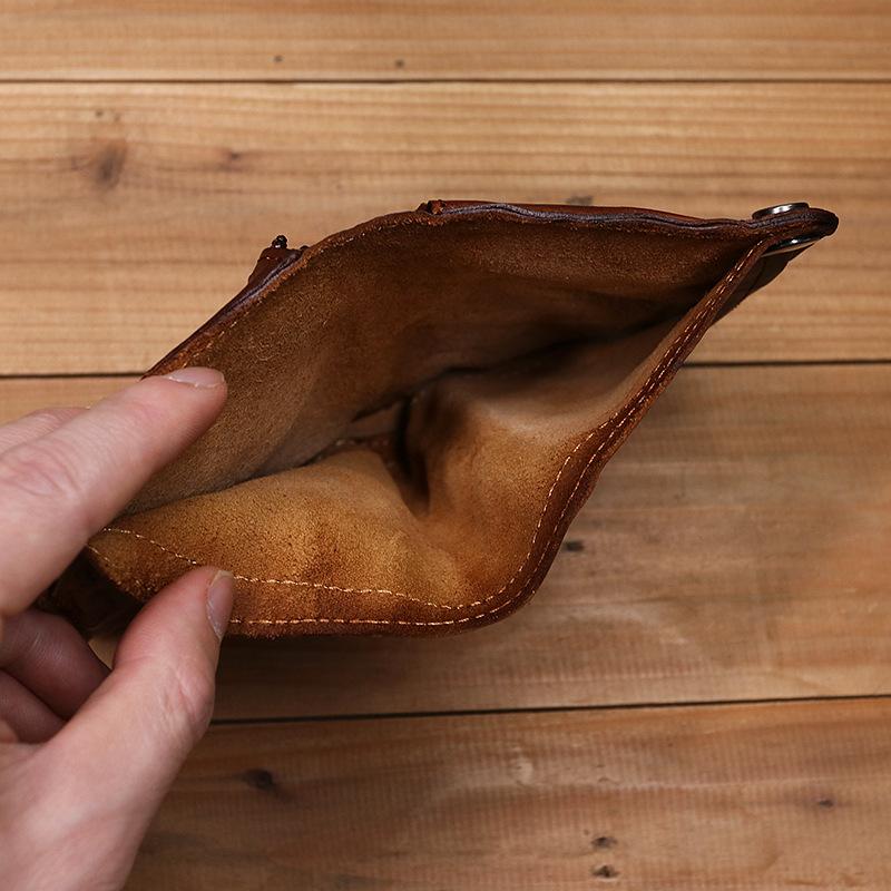 Mens Handmade Distressed Bifold Soft Vintage Western Wallet