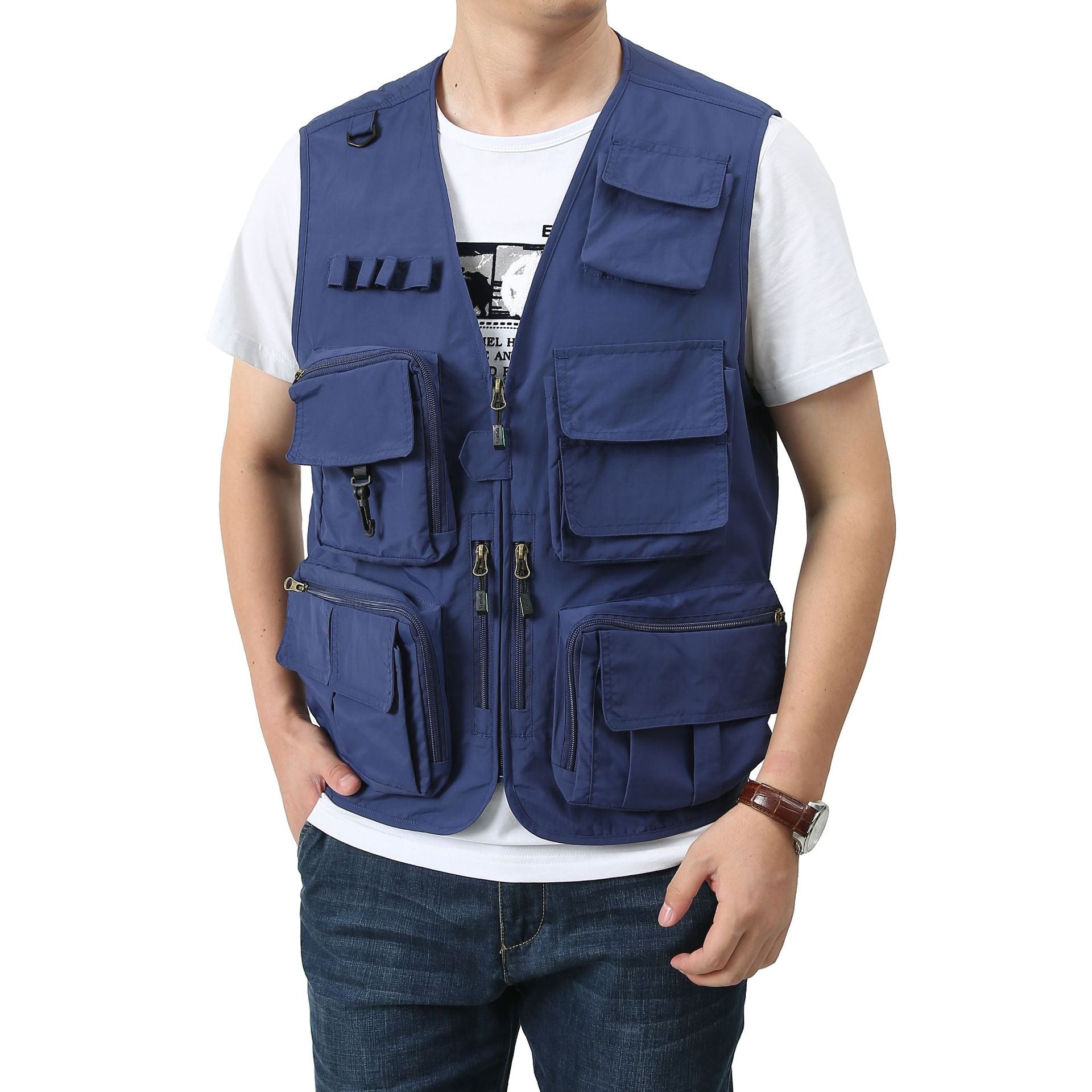Multi-pocket Vest Men's Outdoor Quick-drying Vest