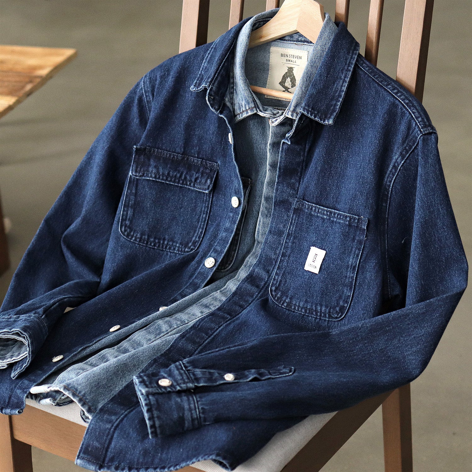 American Retro Heavy Denim Jacket
