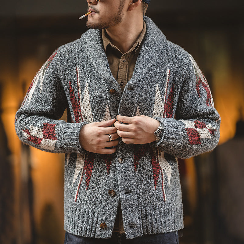 Retro  Navajo Cardigan  Sweater Jacket