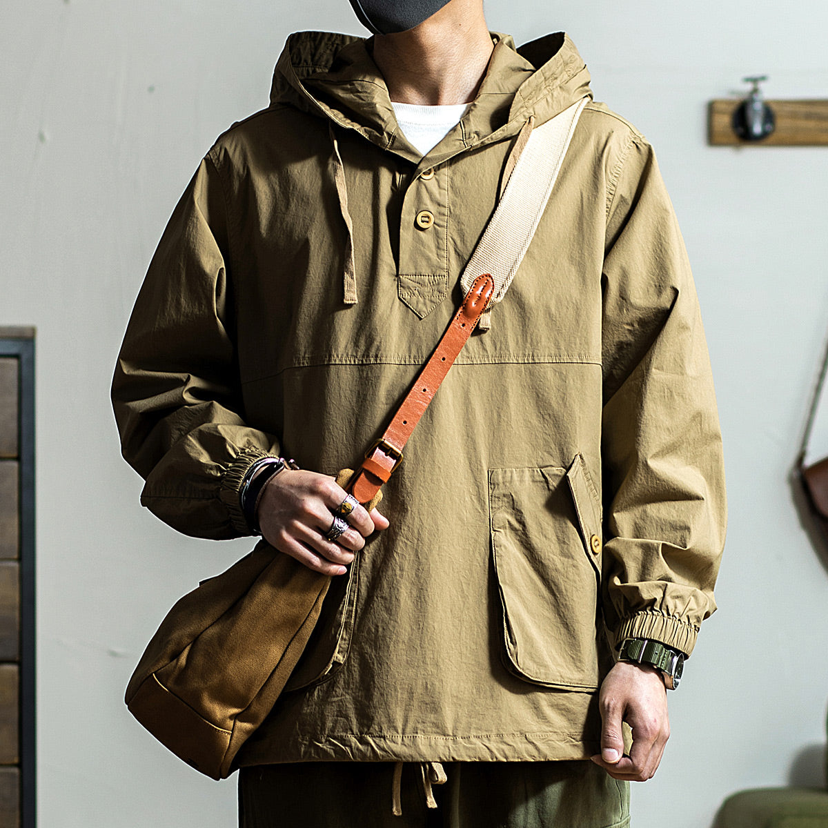 Navy Deck Suit Hooded Jacket