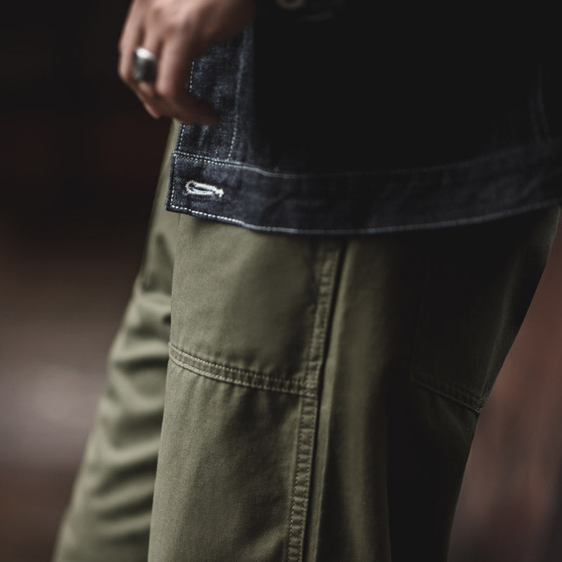 Men's 90s Retro Military Style Loose Casual Trousers
