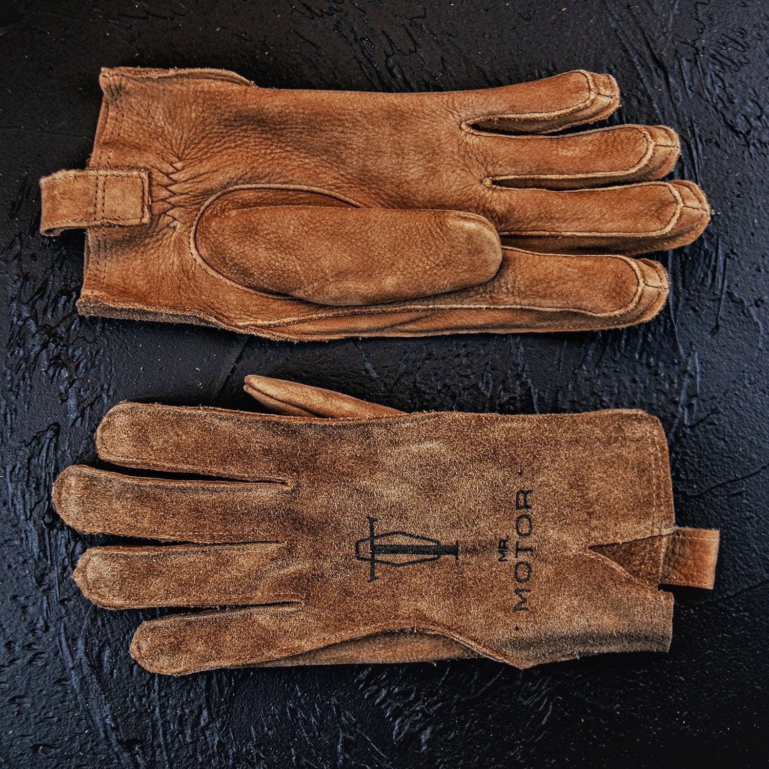 Cowhide Leather Outdoor Retro Motorcycle Gloves