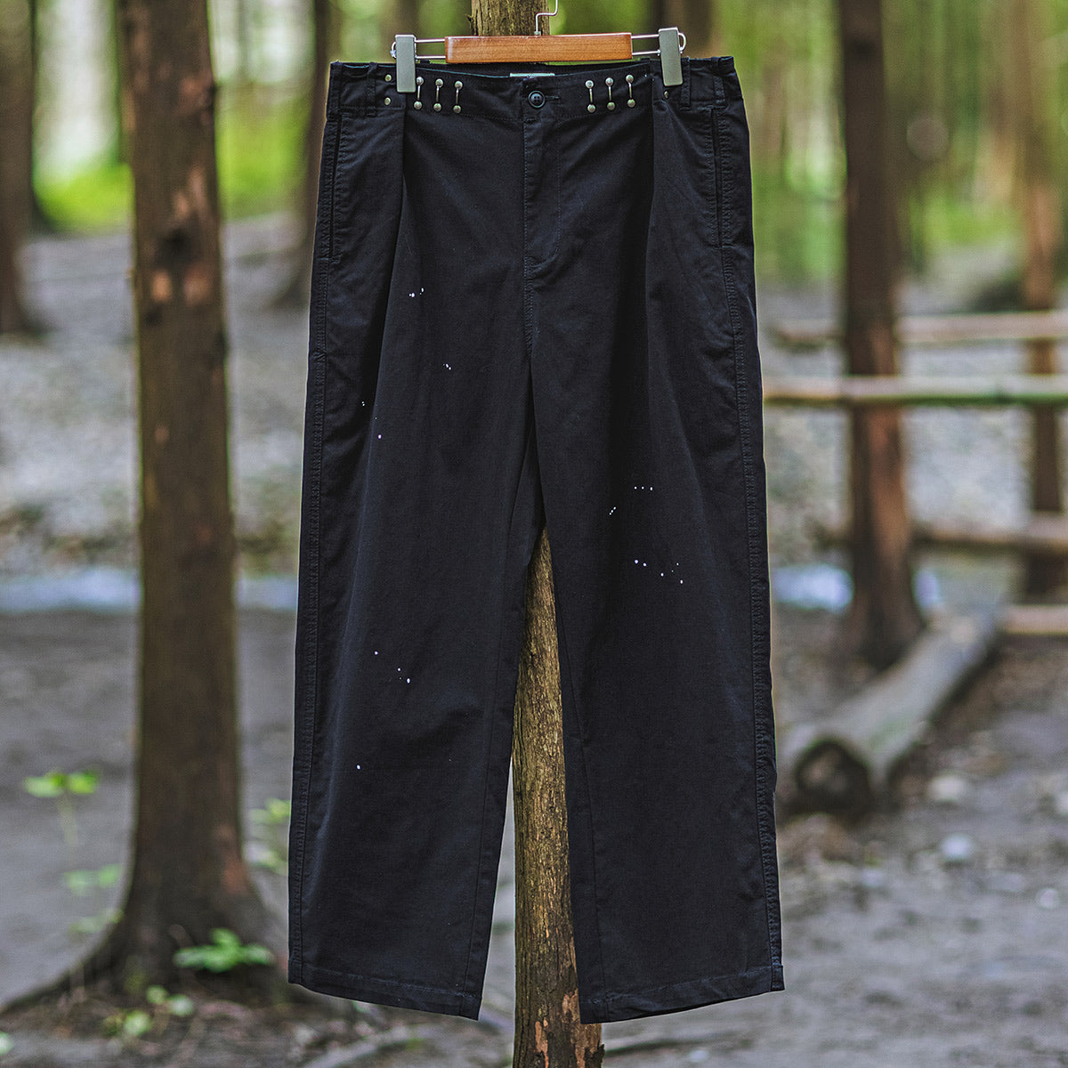 Men's VIntage Military Loose Straight Leg Trousers