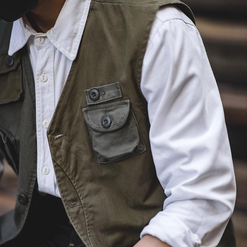 Japanese Retro Multi-pocket Tool Vest