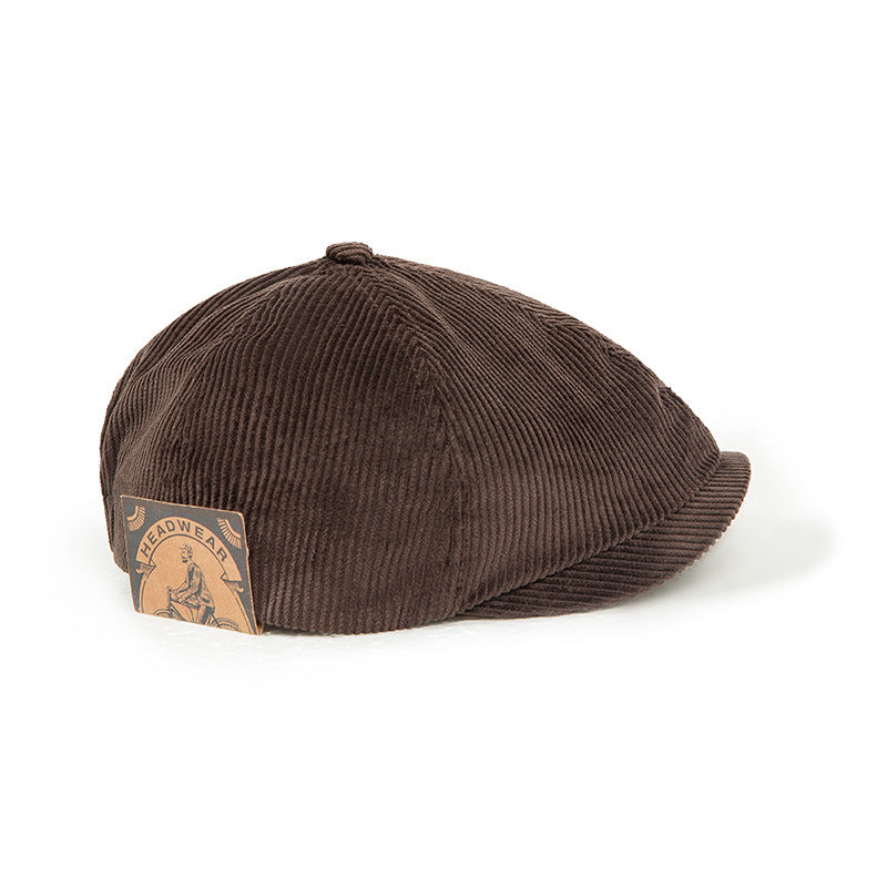 Vintage Classic Corduroy Newsboy Cap