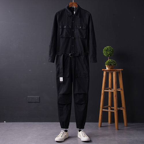 Men's Long Sleeve Coverall Cotton Blend