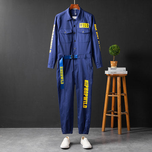 Men's Long Sleeve Coverall Cotton Blend