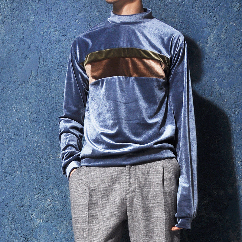 Men's Retro Suede Warm Long Sleeve T-shirt
