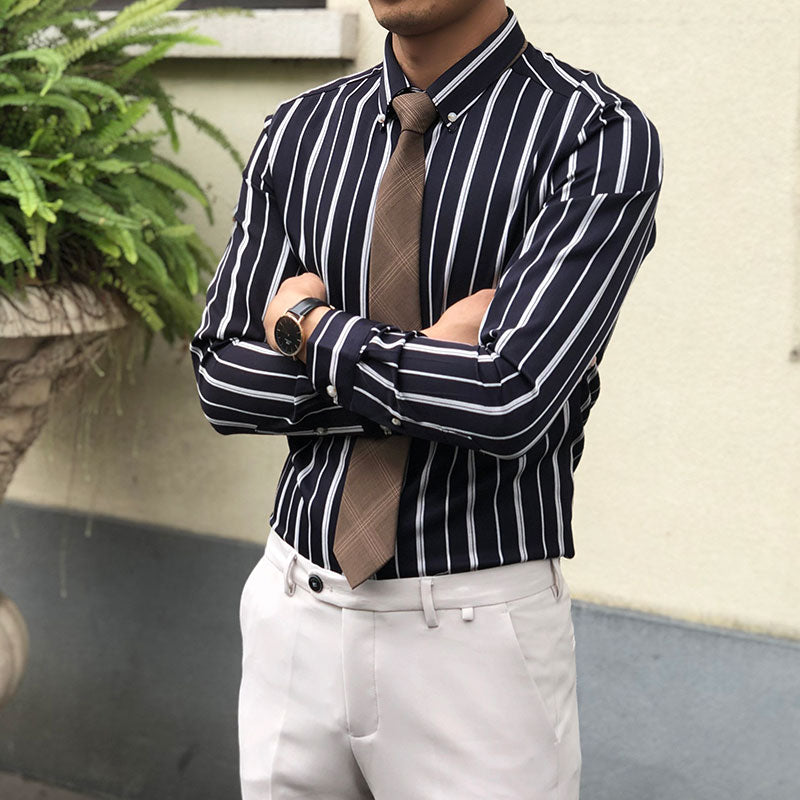 Men Striped Shirt