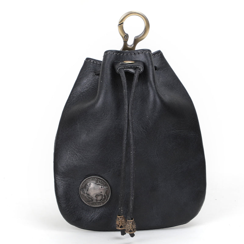 Retro Leather Coin Bag Storage Bag