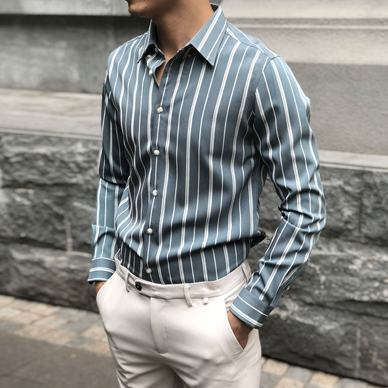 Men Striped Shirt