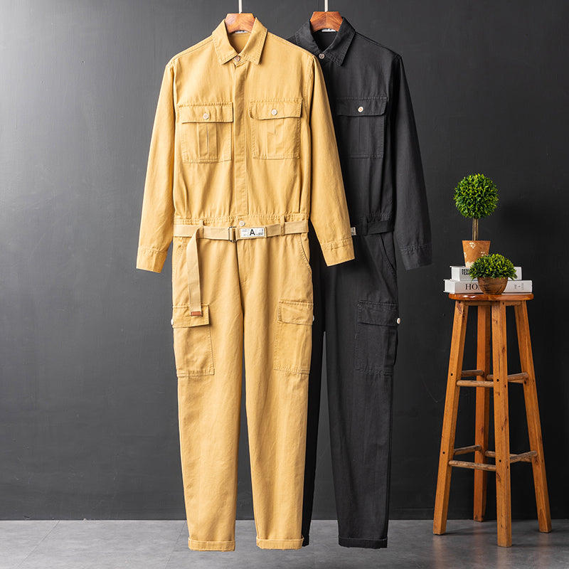 Men's Long Sleeve Coverall Cotton Blend